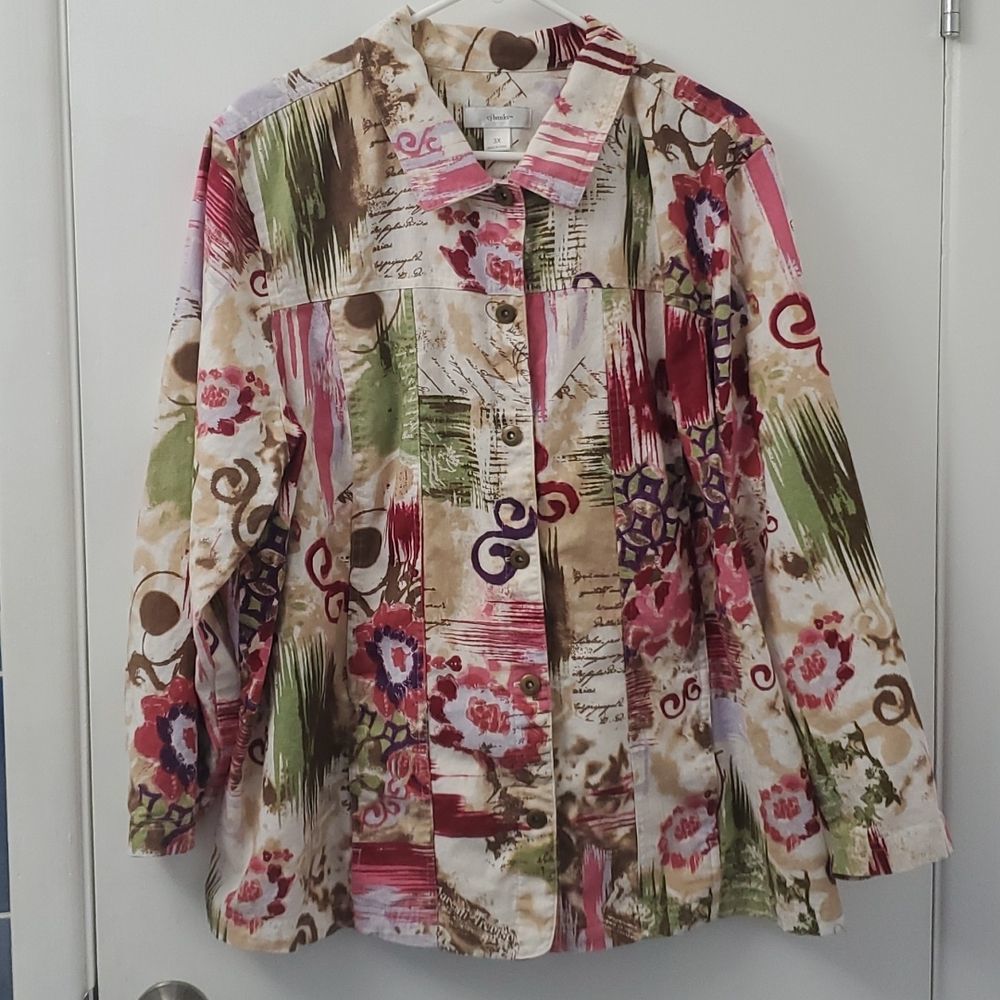 CJ BANKS MULTI-TONE Jacket Size 3X